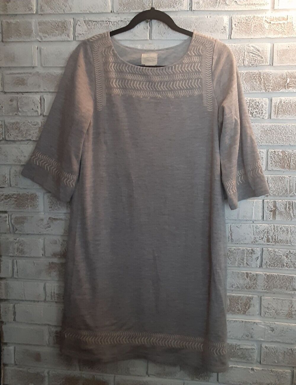 EDME ESYLLTE Sweater Dress Anthropologie sz S Stitching Detail